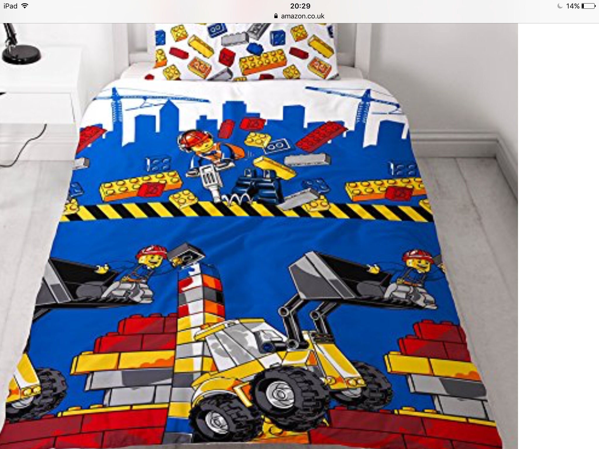 180cm x 130cm Single Bed Weighted Blanket Lego Construction Etsy