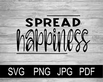 Spread Happiness Art Etsy