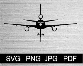 Vector KC-10 Boom down - SVG Png Jpg Pdf Studio, Studio3, Silhouette Cameo, Cricut, Instant Download KC10