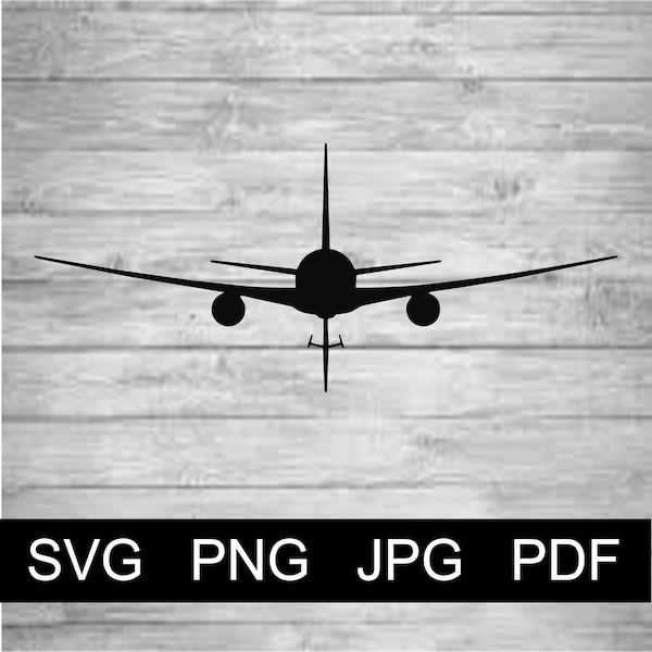 Vector KC-46 Pegasus Airplane - SVG Png Jpg Pdf Studio, Studio3, Silhouette Cameo, Cricut, Instant Download KC46