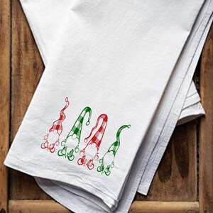 Flour Sack Set of 4 Christmas Designs Towel, Dish Towel, Funny Kitchen Towel, Hand Towel, Drying Towel image 4