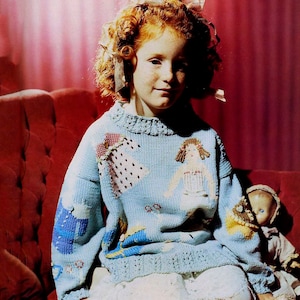 Knitting child  sweater