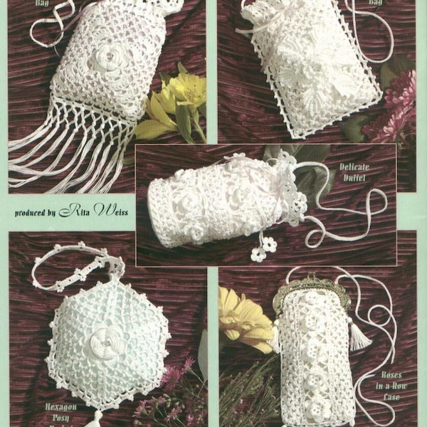 Delicate Purses For proms and weddings Pdf file Purse for wedding Crochet purse