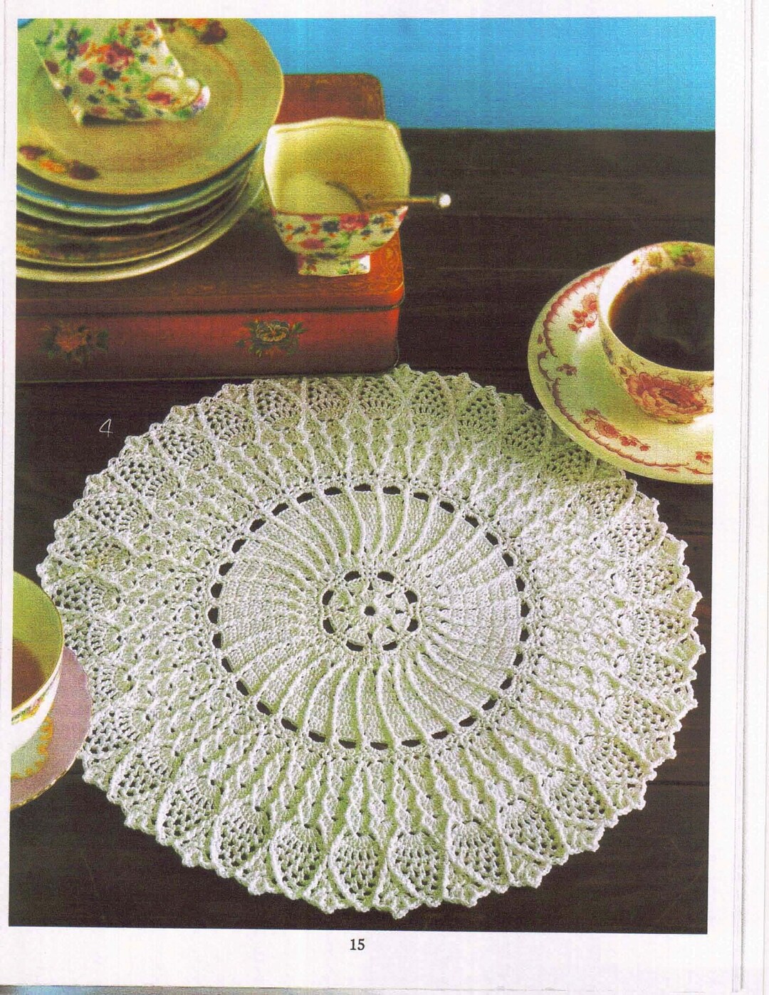 Crochet Doilys Crochet Doily Pattern Crochet Tablecloth Crochet Lace ...