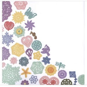 Lace Crochet Motifs Crochet motif pattern Flower motif Mini motif pattern Ebook crochet Lace crochet pattern Pdf motifs crochet