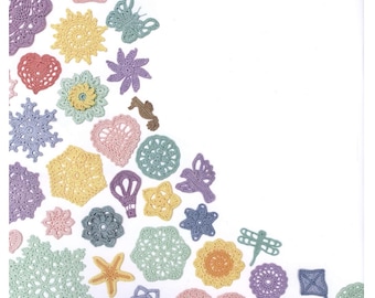 Lace Crochet Motifs Crochet motif pattern Flower motif Mini motif pattern Ebook crochet Lace crochet pattern Pdf motifs crochet