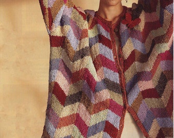 Vintage Cardigan Color Block - Etsy Israel
