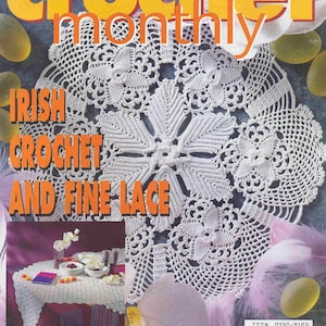 Crochet Monthly 292 | Crochet book | Crochet doilies magazine | Doily crochet pattern | Crochet tablecloth pdf
