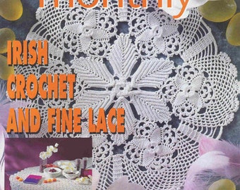 Crochet Monthly 292 | Crochet book | Crochet doilies magazine | Doily crochet pattern | Crochet tablecloth pdf