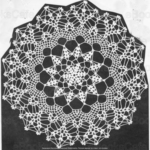 Crochet doily pattern | Vintage doily pdf | Crochet lace doily| Pdf file | Crochet doily pattern | Pineapple crochet pattern | Pdf file