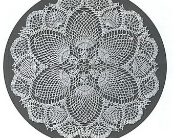 Crochet doily | Pineapple Parade | Crochet doily pattern | Crochet lace pattern | Pineapple crochet pattern | Pdf file