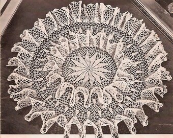 50s Vintage doily pattern | Crochet vintage lace doily | pdf file | Pineapple crochet | vintage 50s doily | Lacework vintage