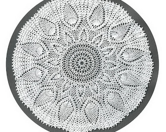 Crochet doily | Pineapple Parade | Crochet doily pattern | Crochet lace pattern | Pineapple crochet pattern | Pdf file
