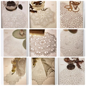 Crochet lace pattern Knit lace pattern Knit tablecloth Crochet tablecloth Knit doily patterns Knitting lace pdf image 3