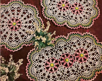 50s Vintage doily pattern | Crochet vintage lace doily | pdf file | Pineapple crochet | vintage 50s doily | Lacework vintage