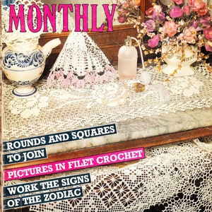 eBook | Crochet Monthly 103 | Crochet book | Crochet doilies magazine | Doily crochet pattern | Crochet tablecloth pdf