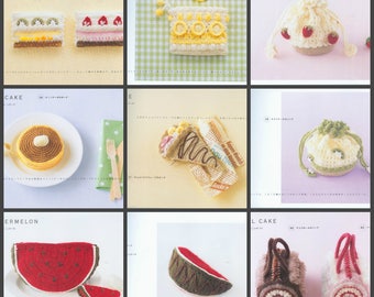 Crochet food ebook Japonese food book Amigurumi food Amigurumi sweets Crochet sweets pattern Play food