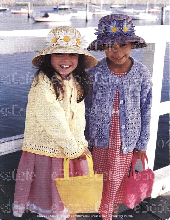 Girls Lace Cardigan Knitting Pattern Girls Knitting Etsy