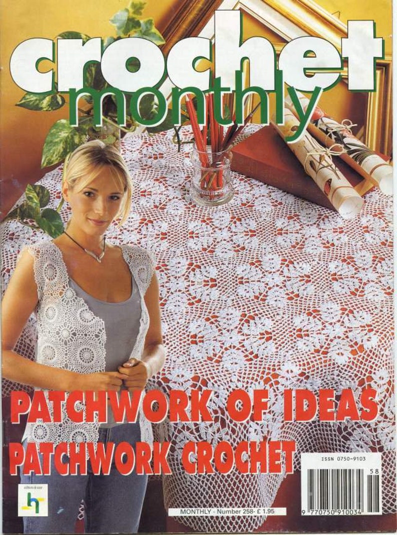 Crochet Book Crochet Monthly 258 Crochet Doilies Magazine Doily Crochet