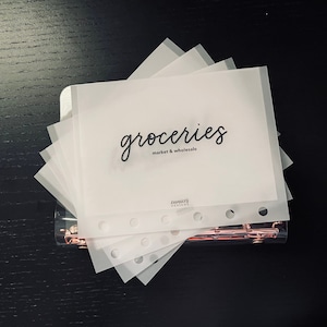 Personalisierte benutzerdefinierte handschriftliche A7 Bargeldumschläge in Schreibschrift