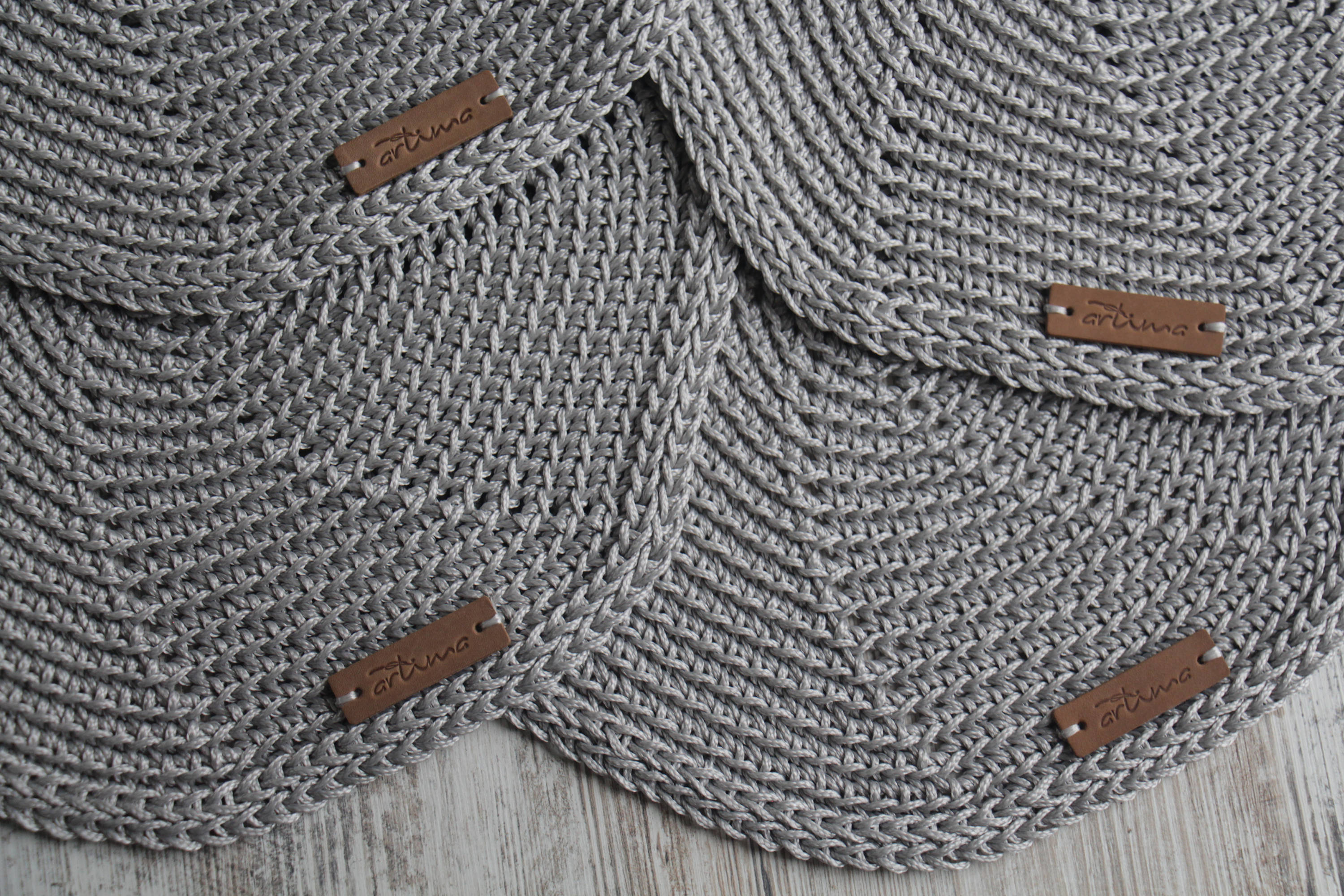 Crochet Silver Table Mats Round Table Mats Set of 4 Crochet Etsy