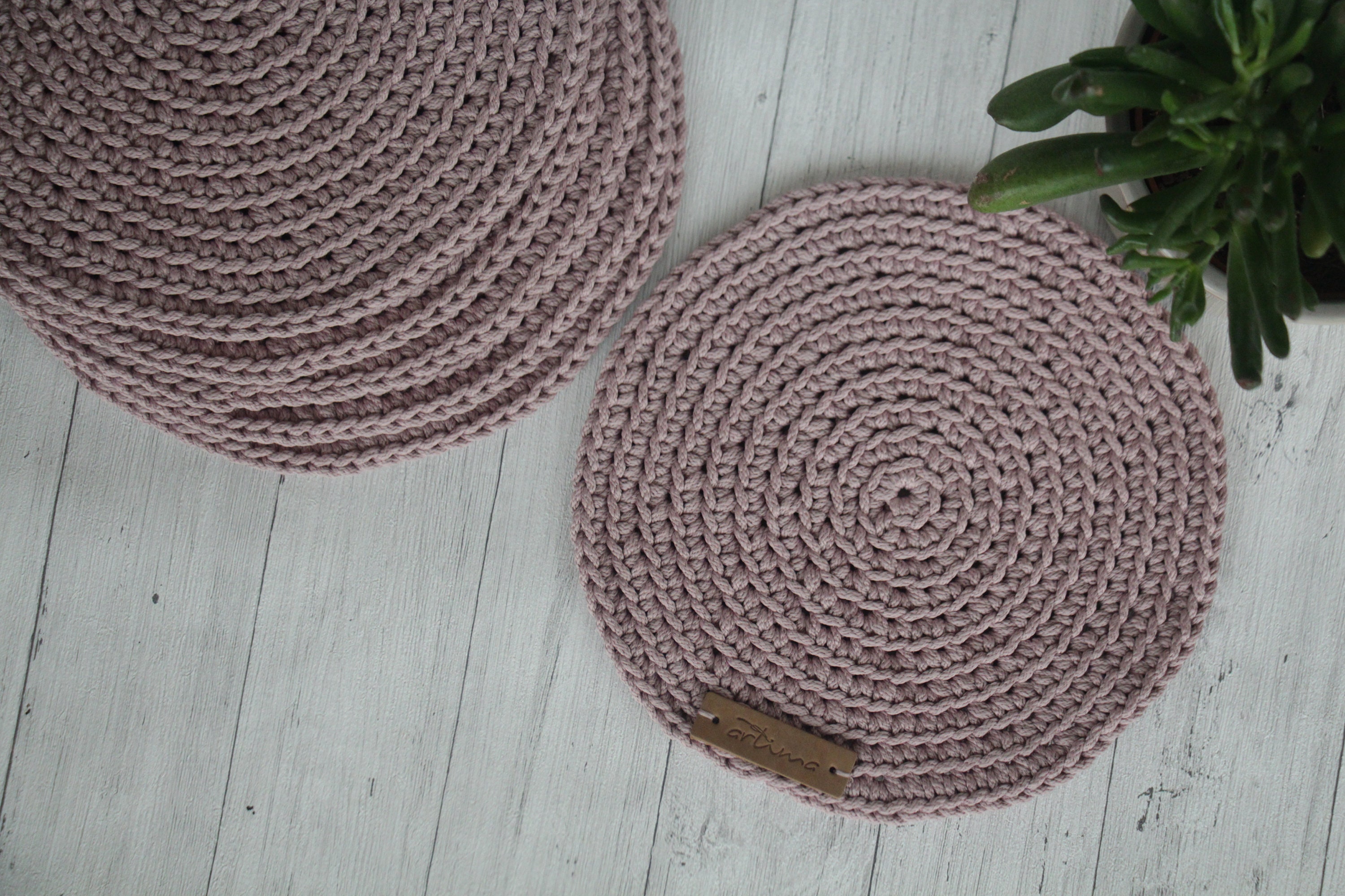 Set of Crochet Placemats, Cup Coasters and Napkin Holders * Set of 6 –  Mel's Knits and Crochet