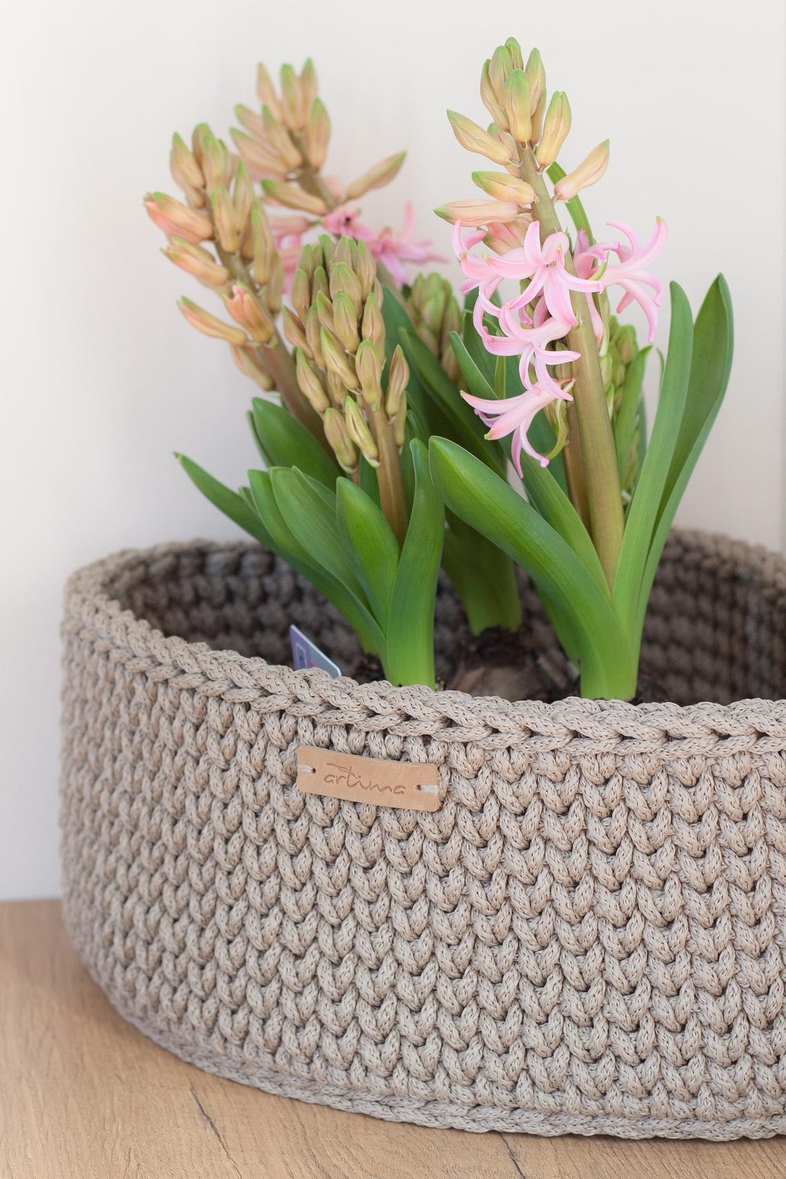 Triangle Crochet Basket/corner Basket/handy Etsy