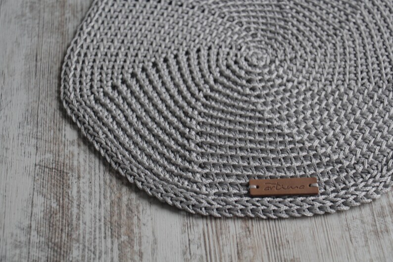 Crochet Silver Table Mats Round Table Mats Set of 4 Crochet Etsy