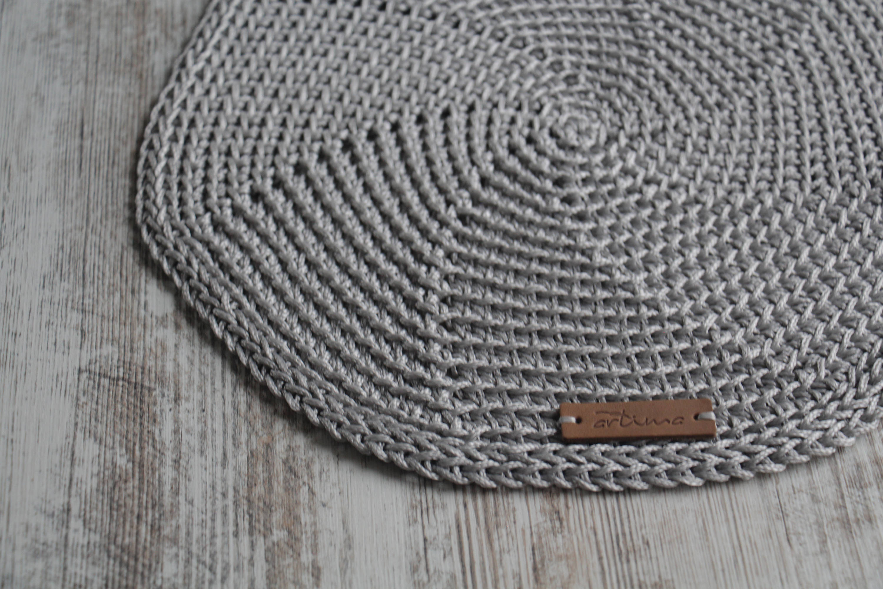 Crochet Silver Table Mats Round Table Mats Set of 4 Crochet Etsy