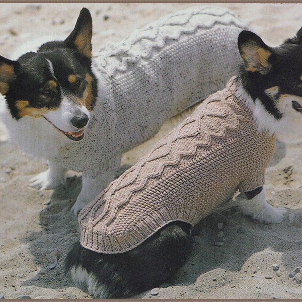 knitting dog coat patterns/xsm/smll/med/lge/extlge