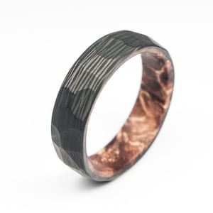 Poplar Crystal Ring | Carbon Fiber ring, Wood ring, Wedding ring, Engagement Ring, Mens ring, Wooden Ring, Poplar Ring, Facet ring