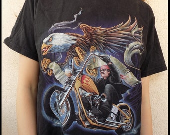 Vintage Motorcycle American Eagle T-shirt