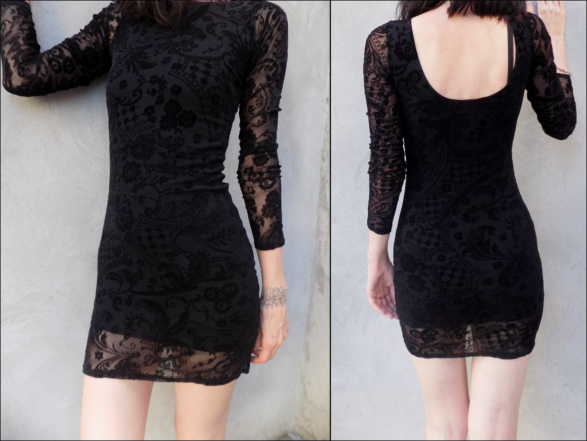 goth lace dress