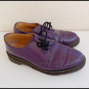 Vintage 90&#39;s Rare Purple Dr Martens Shoes