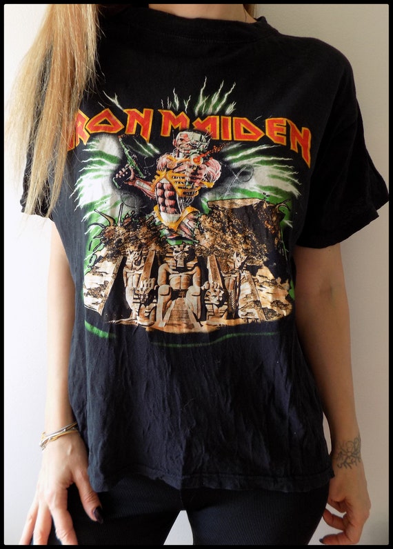 90sビンテージIRON MAIDEN Tシャツ Vintage 90's Iron Maiden T-shirt - Etsy
