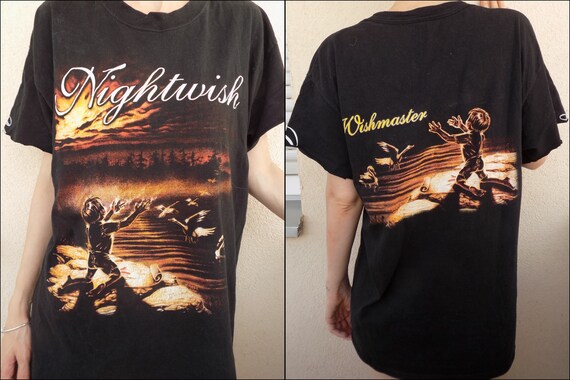 Taille Nog steeds Attent Vintage 90's NIGHTWISH Wishmaster T-shirt - Etsy 日本