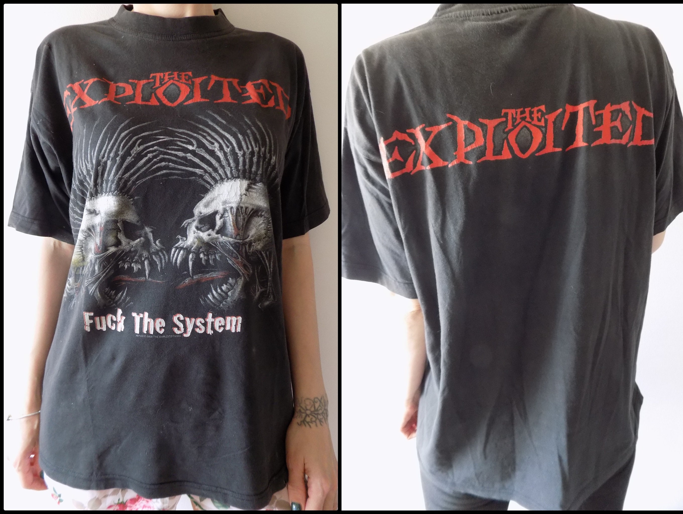 Vintage 00's the Exploited Fuck the System T-shirt - Etsy