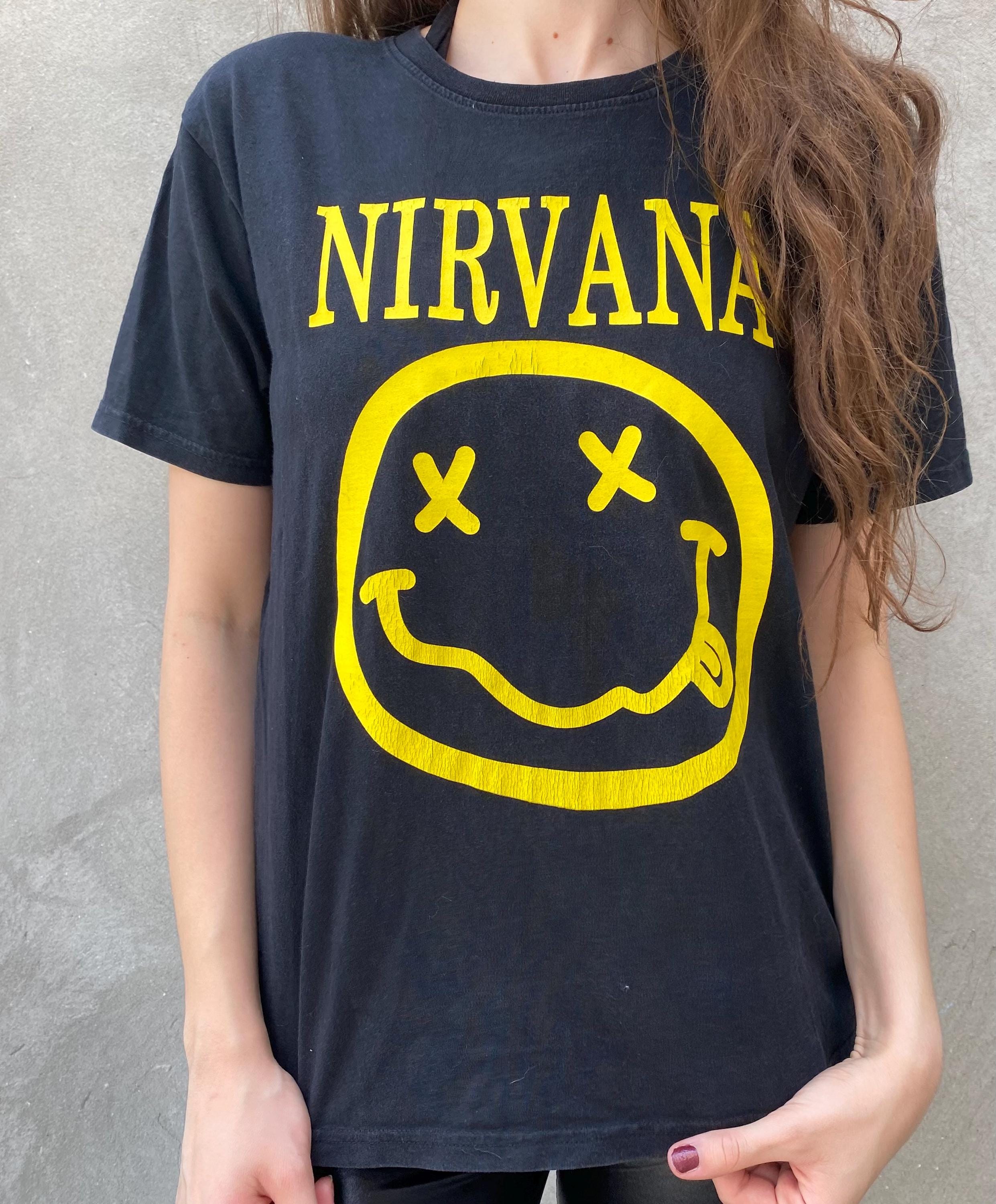 Nirvana smiley shirt - Etsy 日本