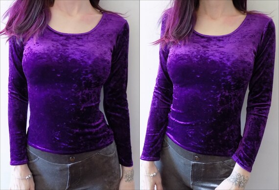 Purple Velvet Plush T-shirt | Etsy 