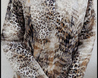 Vintage 90's Animal Print Jacket