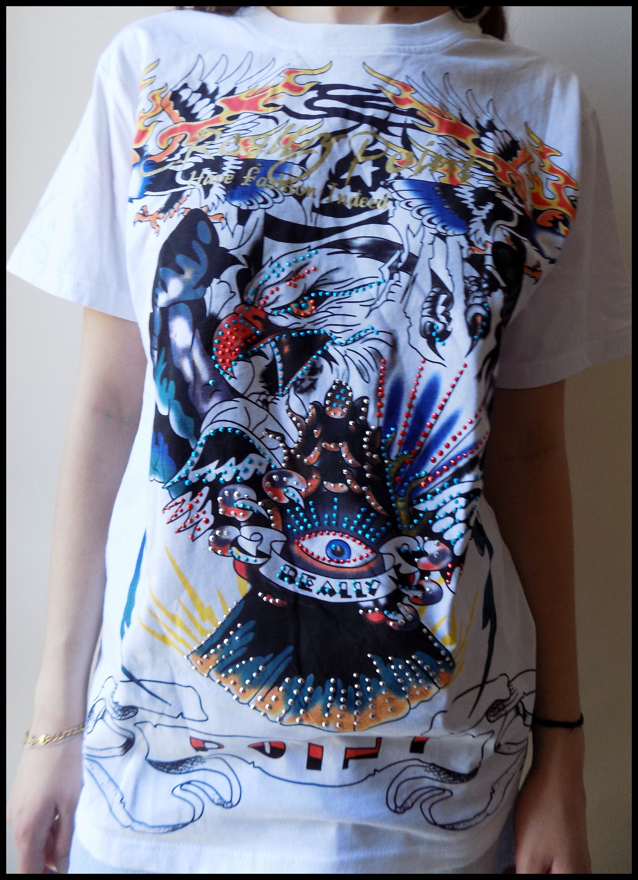 Vintage Really Point Ed Hardy Style T-shirt