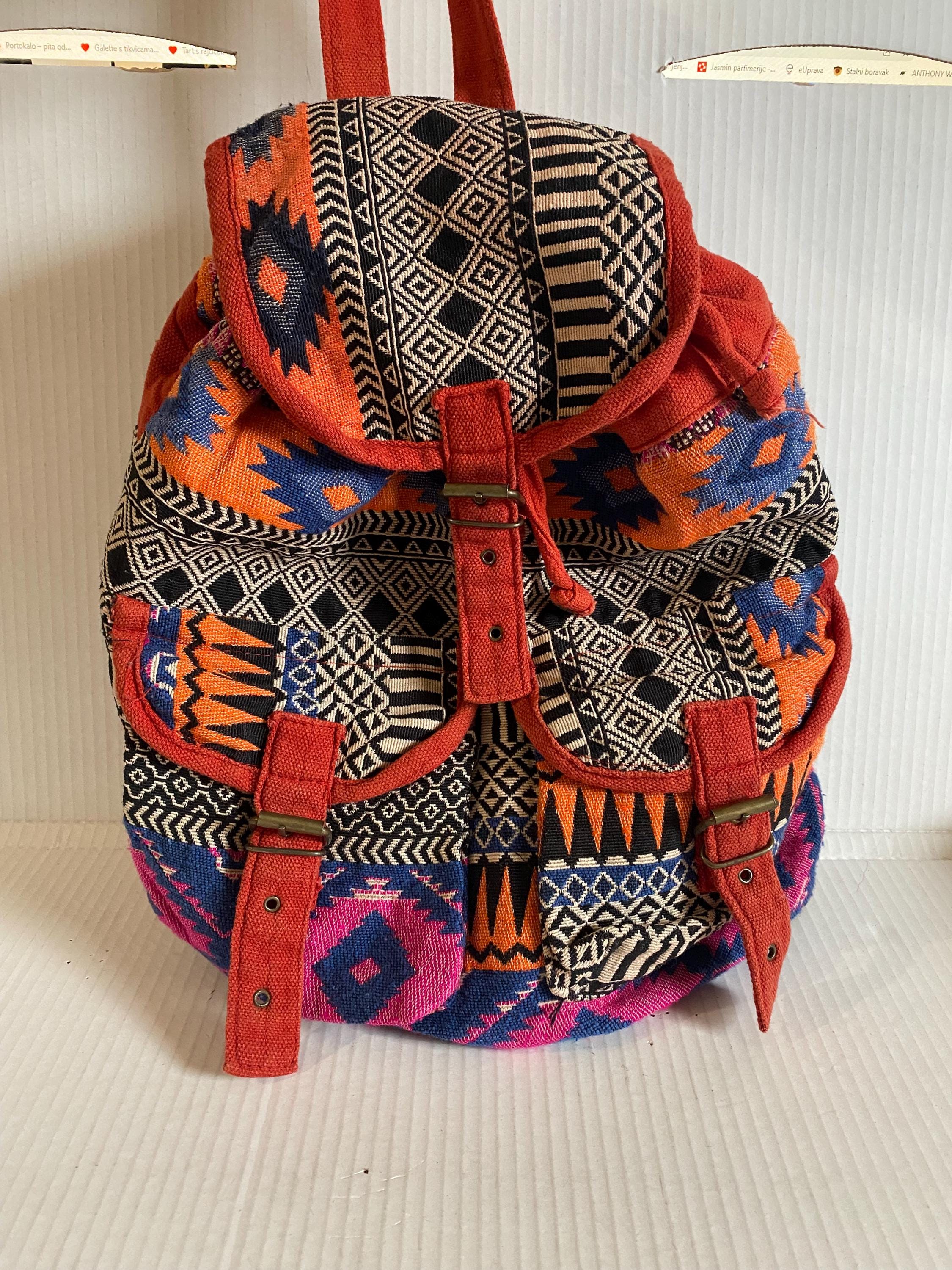 Vintage Y2K Indie Ethnic Grunge Backpack - Etsy Canada