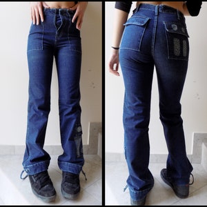 Y2K Style Made in Italy Hand Painted Cargo Pants