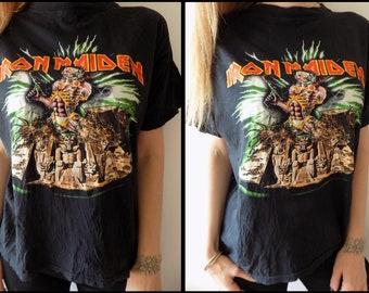 Vintage 90er Jahre Iron Maiden T-Shirt