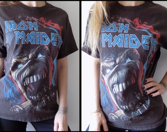 T-shirt Iron Maiden Killers Homme Vintage 90s - Noir Taille XL
