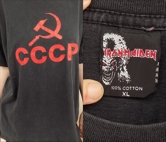 Vintage 1984 Very RARE USSR Iron Maiden T-shirt