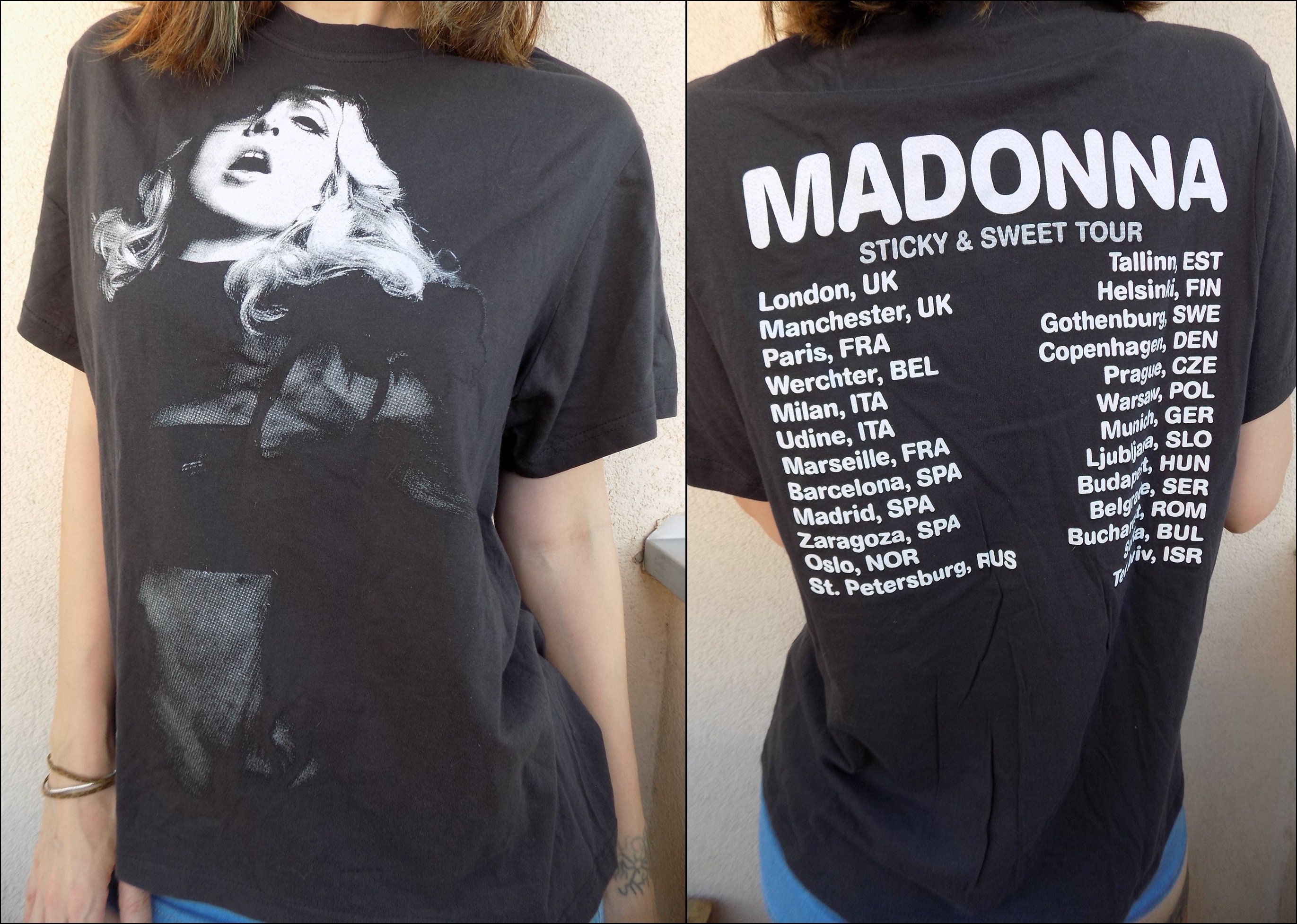 Vintage 00's Madonna Tour T-shirt - Etsy Vintage 00's Madonna Tour T-shirt - Etsy