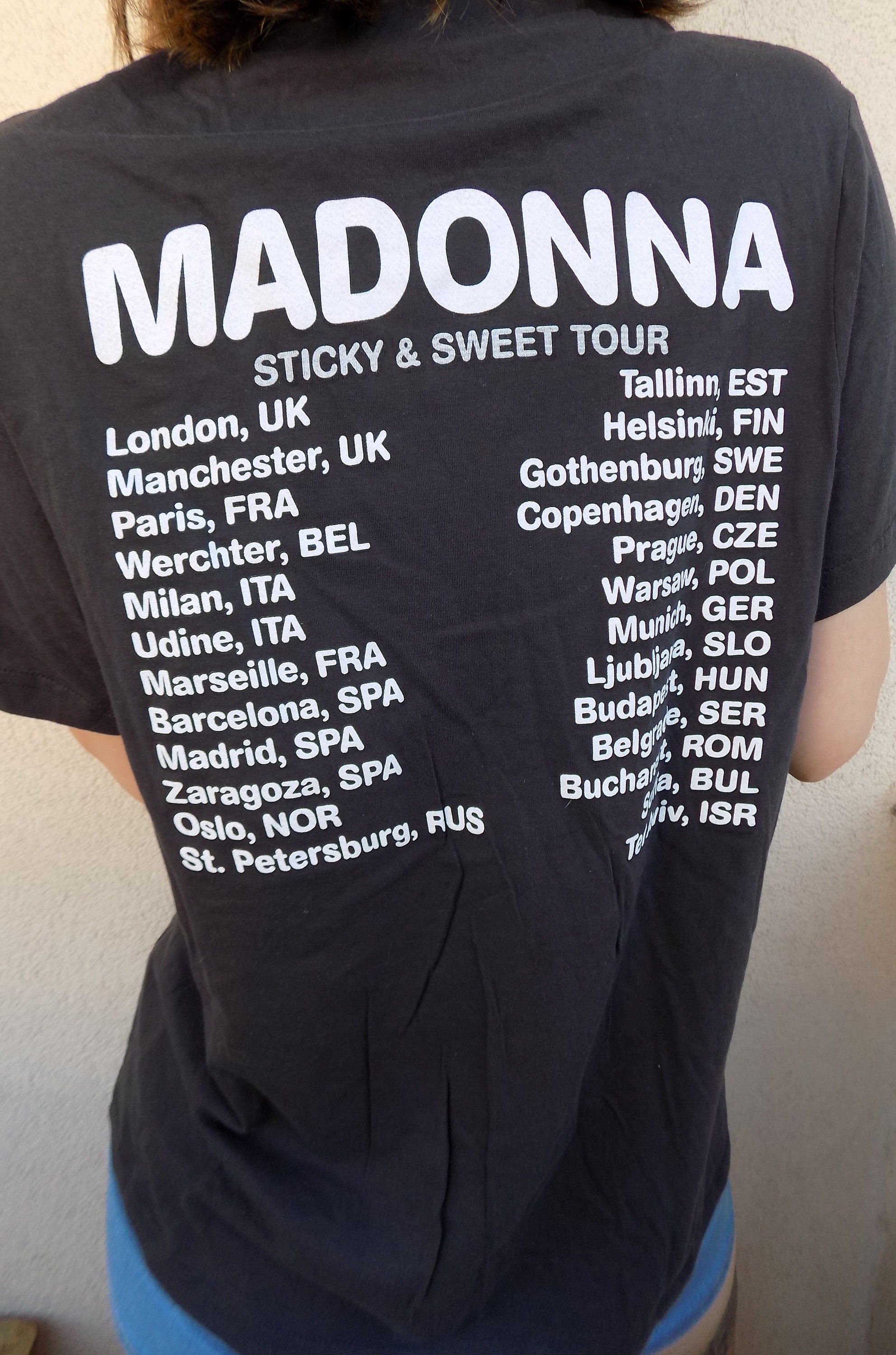 Madonna's Tour Two-Sided Shirt