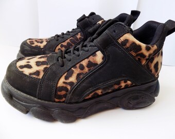 00's Animal Print Buffalo Platform Sneakers EU 40 US 9