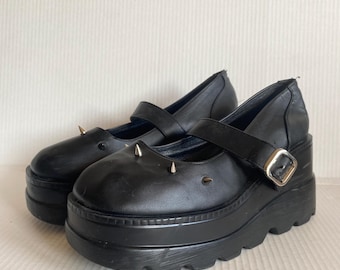 Y2K Vegan Mary Jane Big Platform Sandals